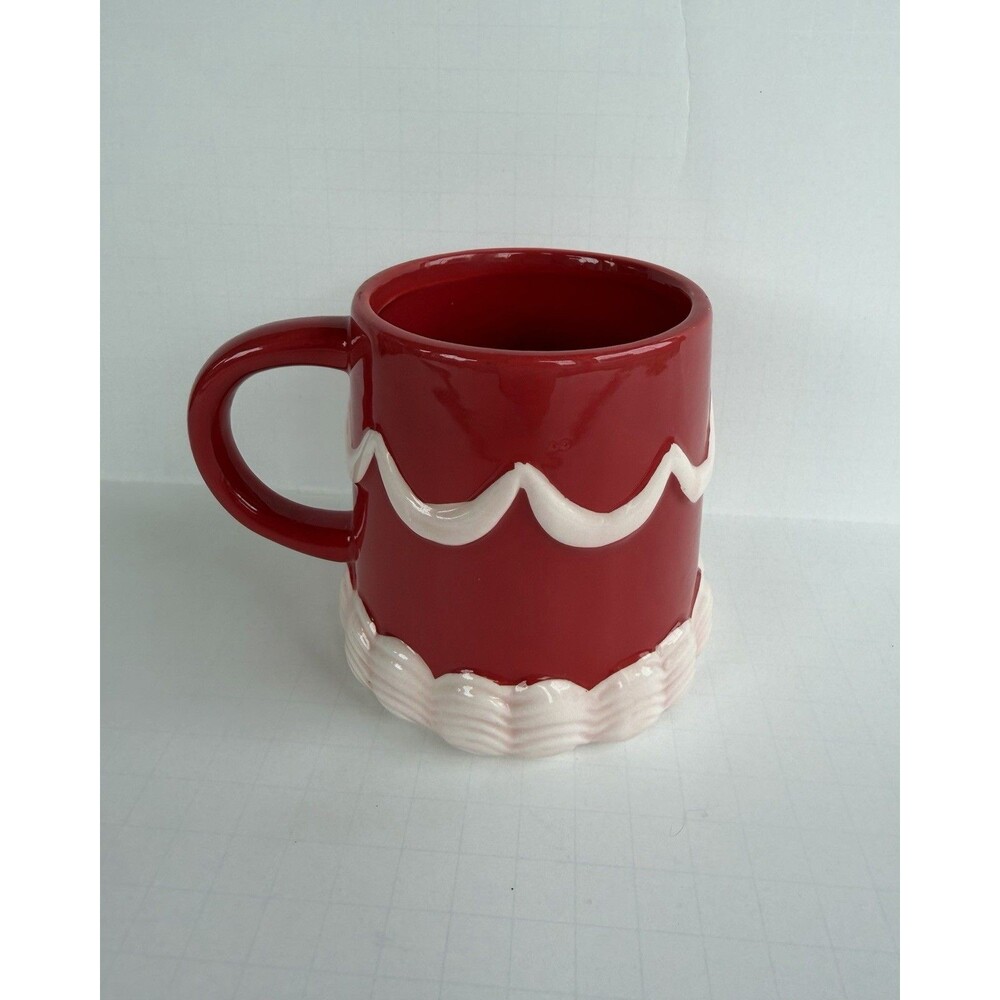 Target Bullseye Playground Valentines Coffee Mug Pink Frosted Cake Red Ceramic